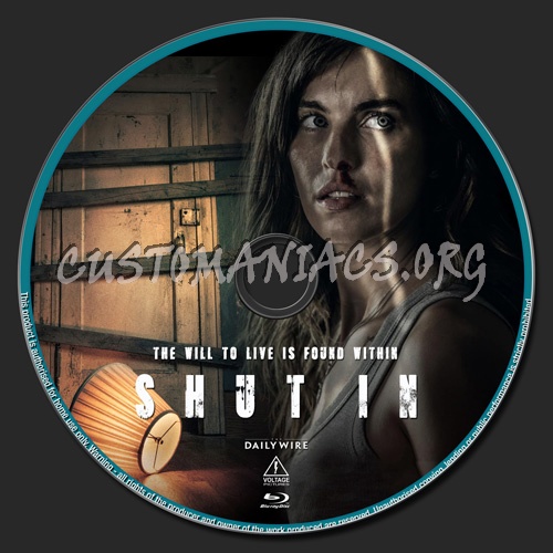 Shut In blu-ray label