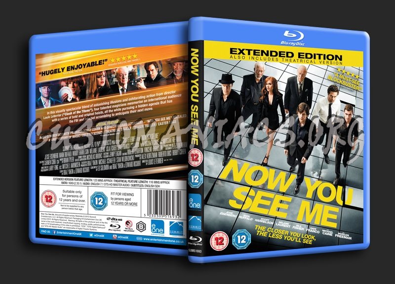 Now You See Me blu-ray cover