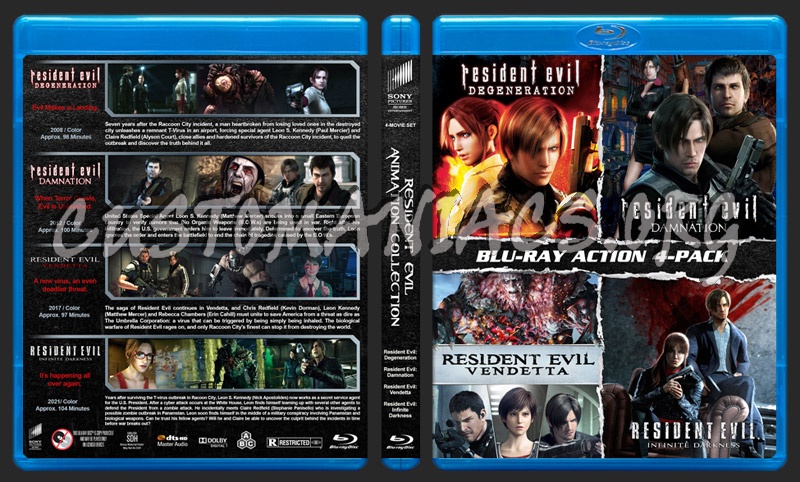 Resident Evil Animation Collection blu-ray cover