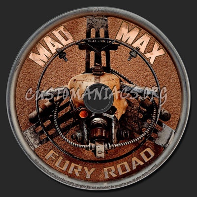 Mad Max Fury Road dvd label