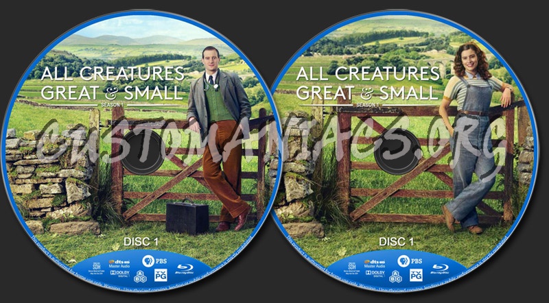 All Creatures Great & Small - Season 1 blu-ray label