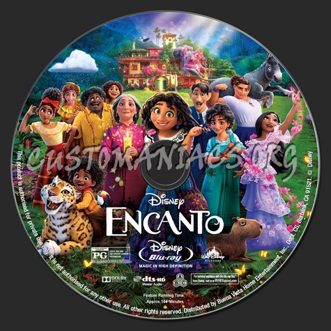 Encanto blu-ray label