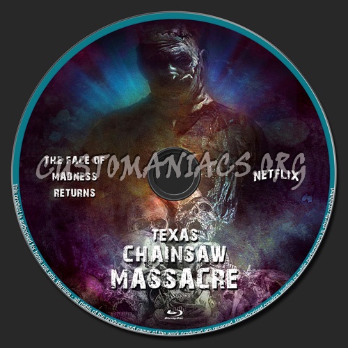 Texas Chainsaw Massacre (2022) blu-ray label