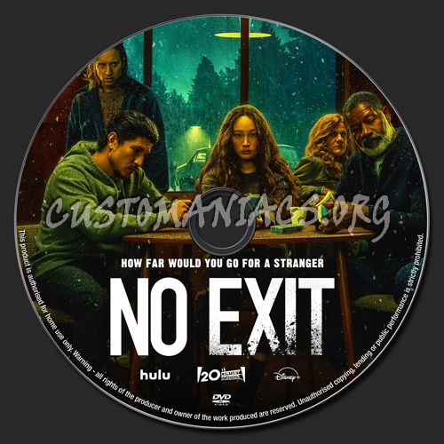 No Exit dvd label