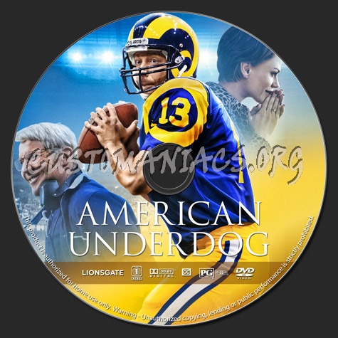 American Underdog dvd label