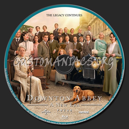 Downton Abbey A New Era blu-ray label