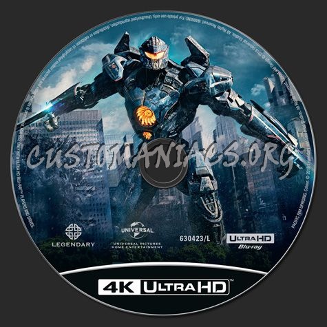 Pacific Rim Uprising 4K blu-ray label