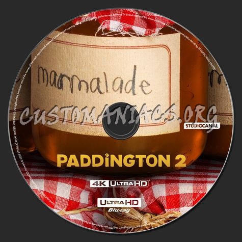 Paddington 2 4K blu-ray label