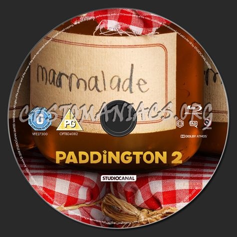 Paddington 2 blu-ray label