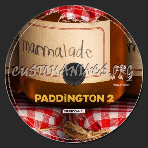 Paddington 2 blu-ray label