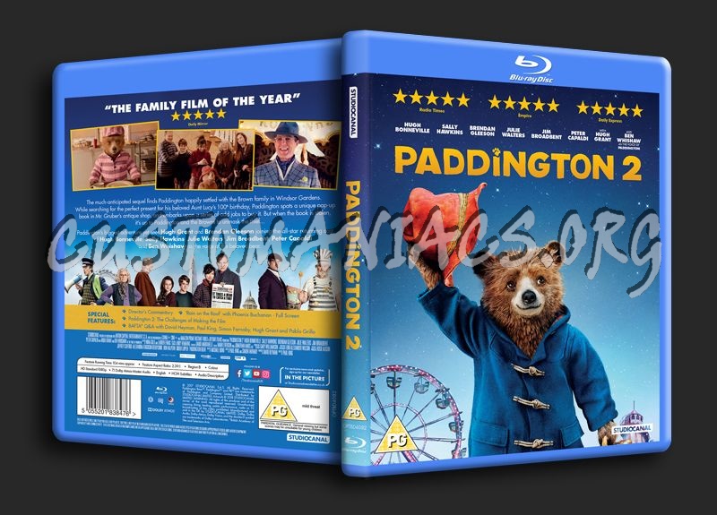 Paddington 2 blu-ray cover