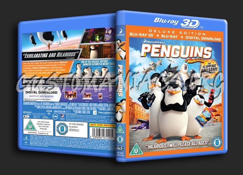 Penguins of Madagascar 3D blu-ray cover