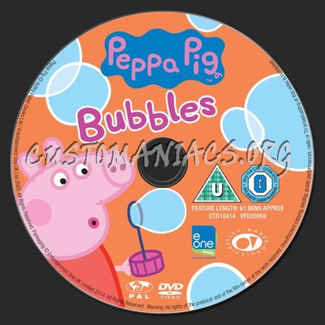 Peppa Pig Bubbles dvd label