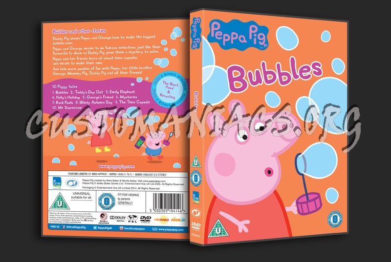 Peppa Pig Bubbles dvd cover