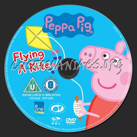 Peppa Pig Flying a Kite dvd label