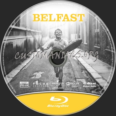 Belfast (2021) blu-ray label