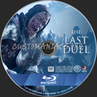 The Last Duel (2021) blu-ray label