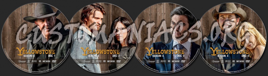 Yellowstone - Season 4 dvd label