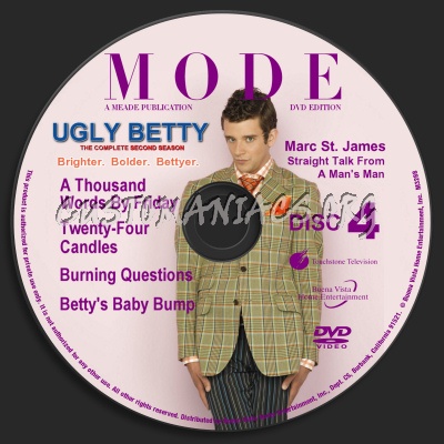 Ugly Betty Season Two dvd label