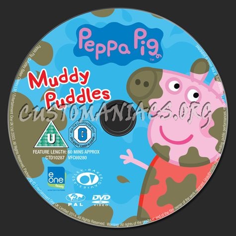 Peppa Pig Muddy Puddle dvd label