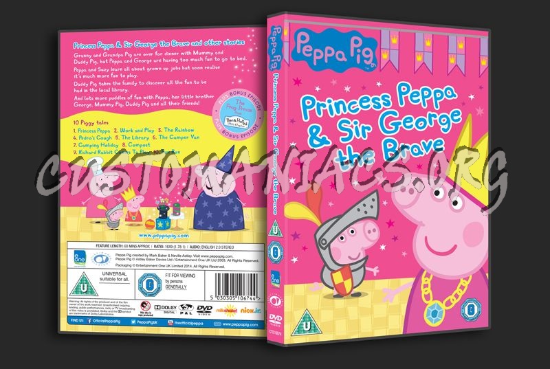 Peppa Pig Princess Peppa & Sir George the Brave dvd cover