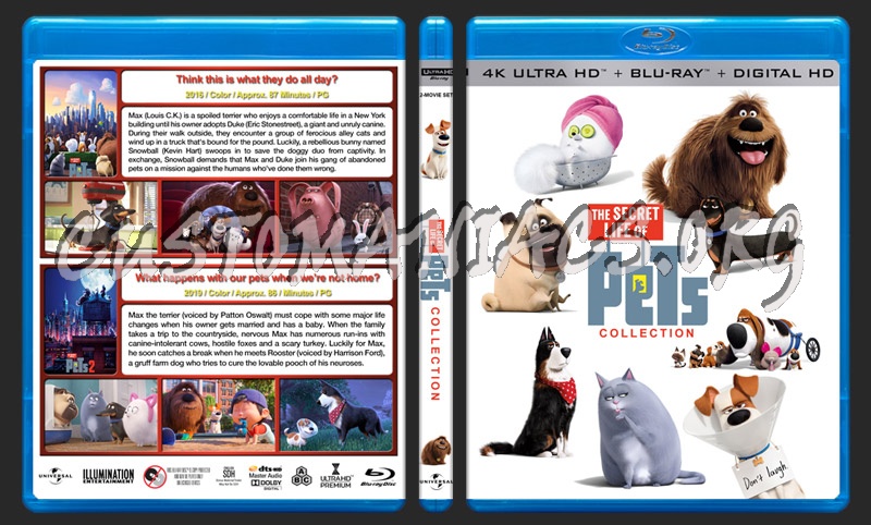 The Secret Life of Pets Collection (4K) blu-ray cover