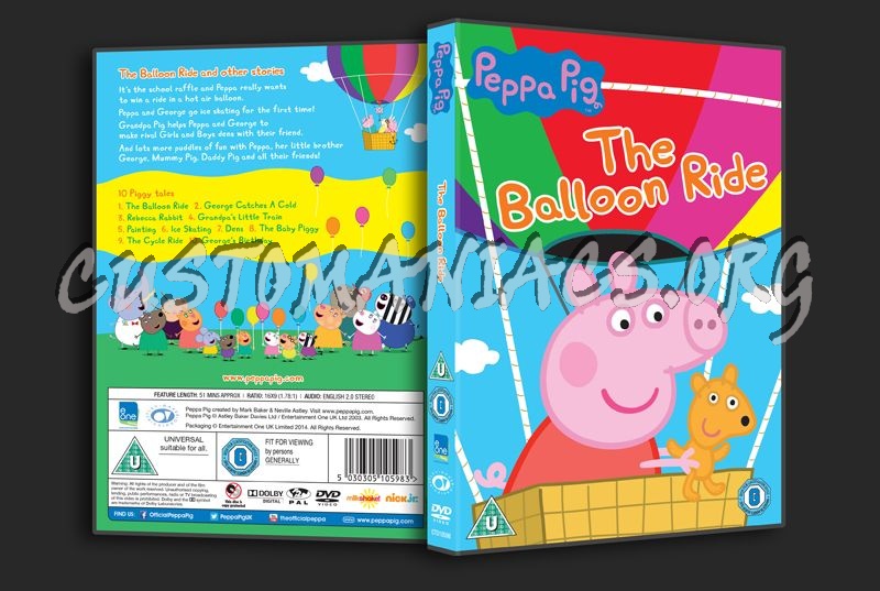 Peppa Pig The Balloon Ride dvd cover