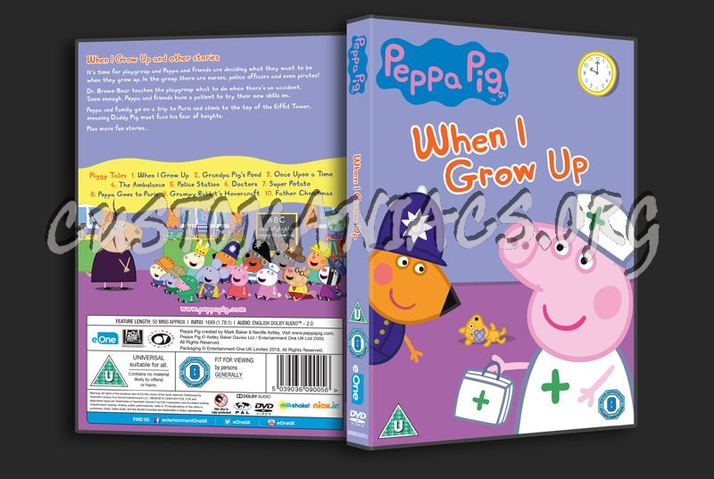 Peppa Pig When I Grow Up dvd cover