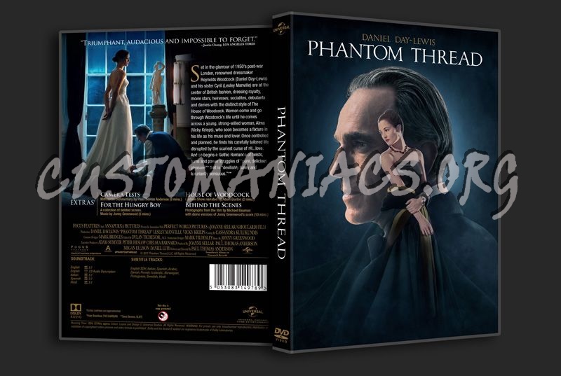 Phantom Thread 4K dvd cover