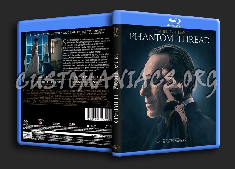 Phantom Thread 4K blu-ray cover