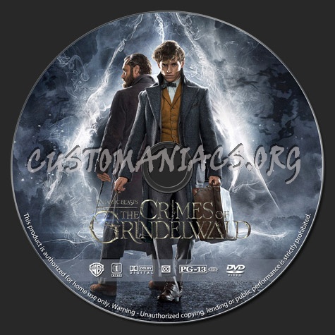 Fantastic Beasts: The Crimes of Grindelwald dvd label