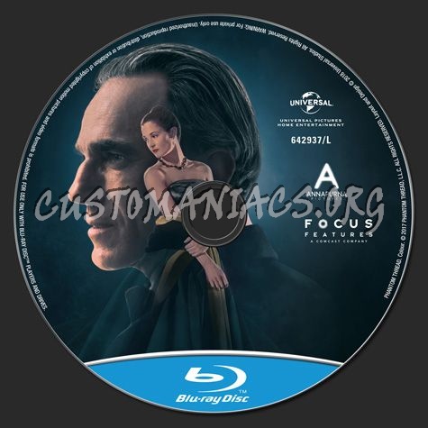 Phantom Thread blu-ray label