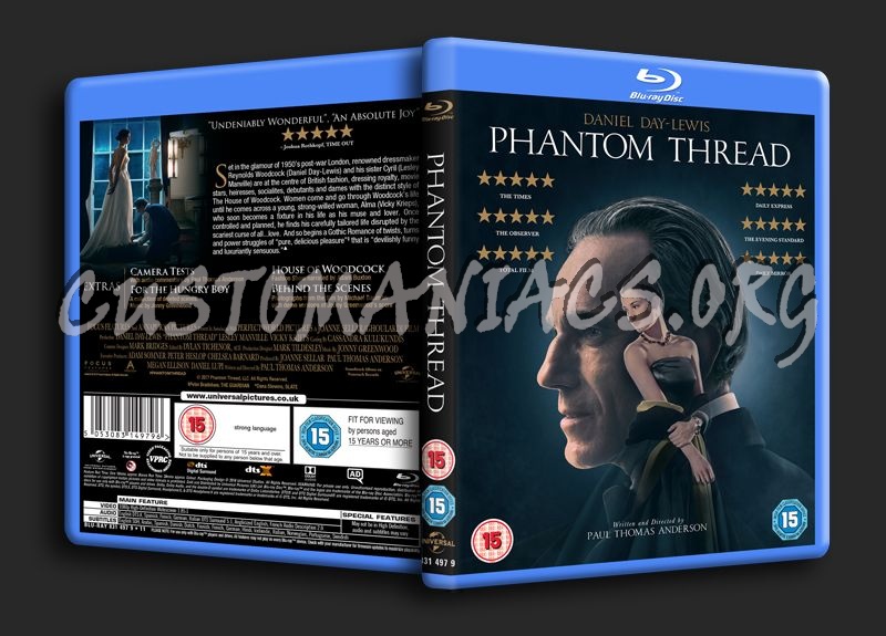 Phantom Thread blu-ray cover