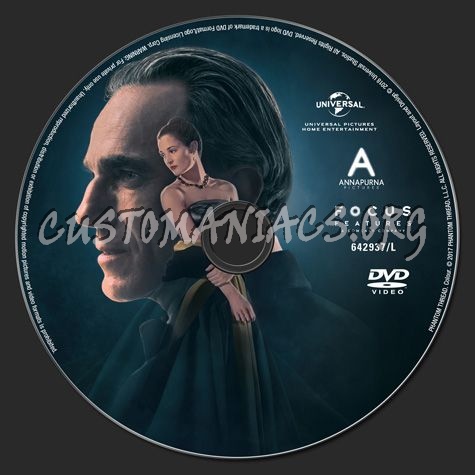 Phantom Thread dvd label