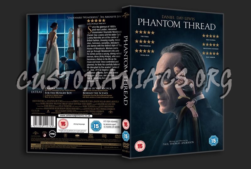 Phantom Thread dvd cover