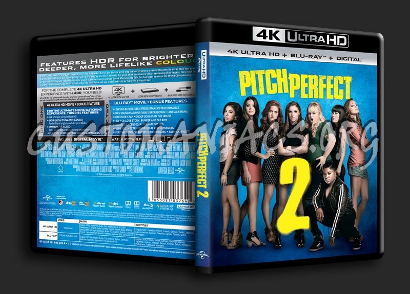 Pitch Perfect 2 4K blu-ray cover