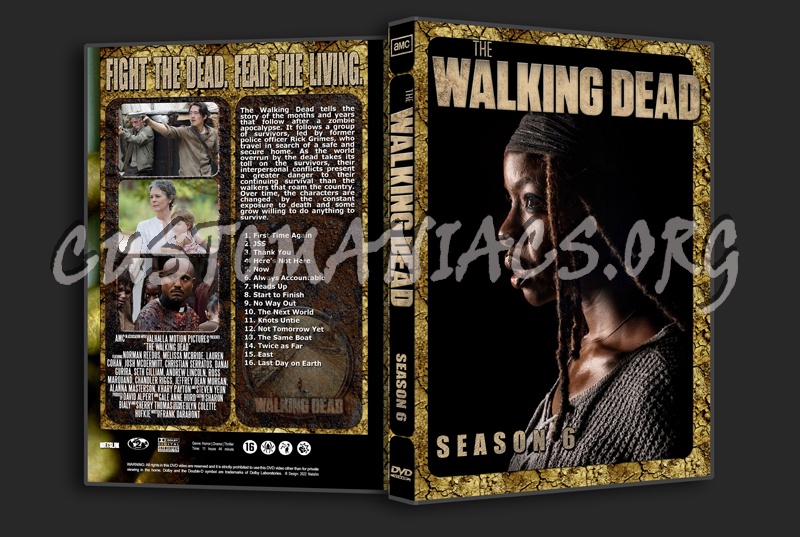 The Walking Dead Season 6 dvd cover