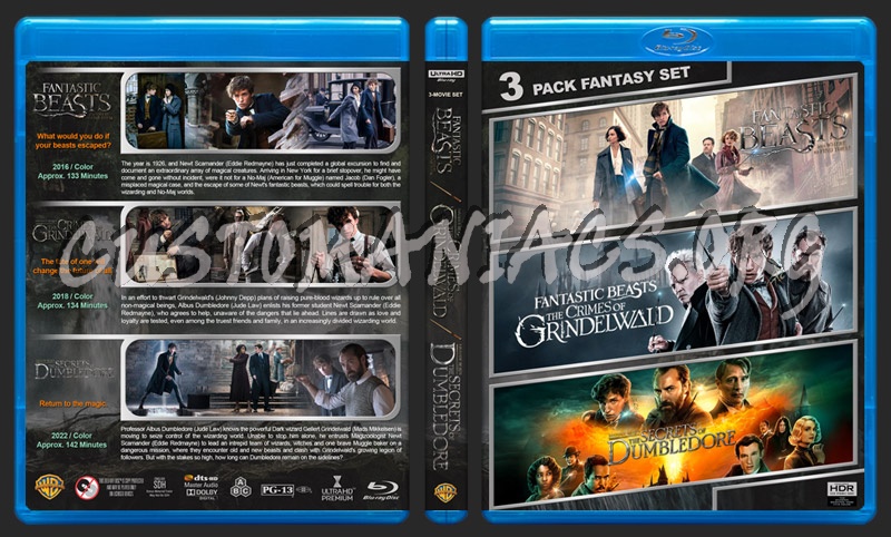 Fantastic Beasts Triple Feature (4K) blu-ray cover