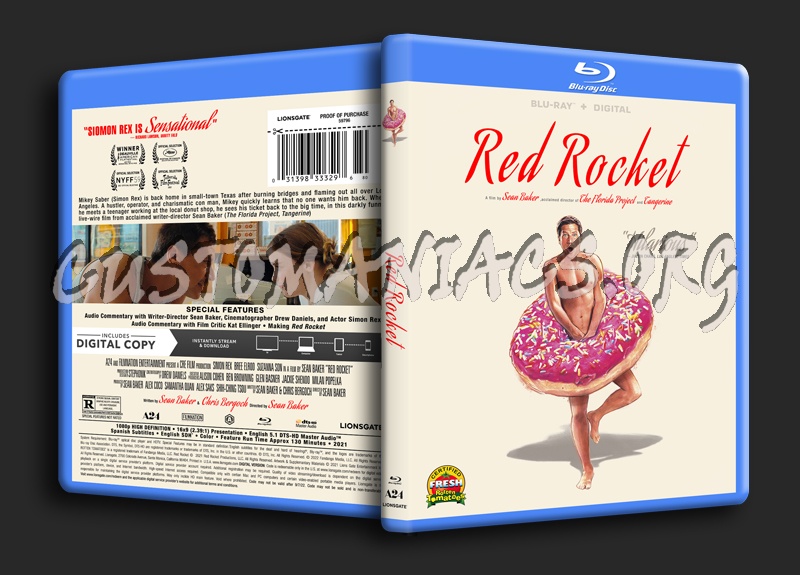 Red Rocket (2021) blu-ray cover