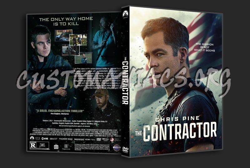 The Contractor (2022) dvd cover