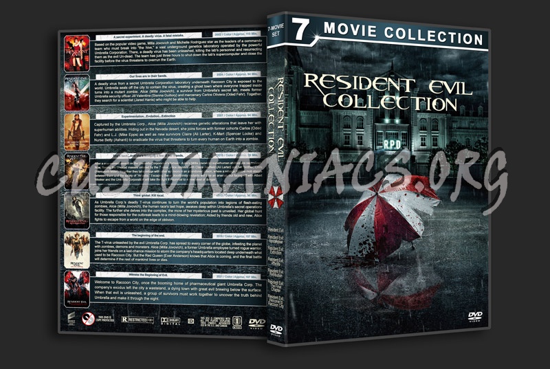 Resident Evil 7-Movie Collection dvd cover