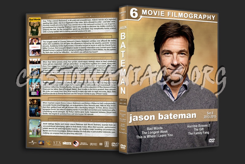 Jason Bateman Film Collection - Set 8 (2013-2015) dvd cover