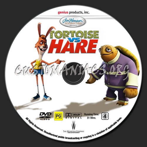 Unstable Fables - Tortoise vs Hare dvd label