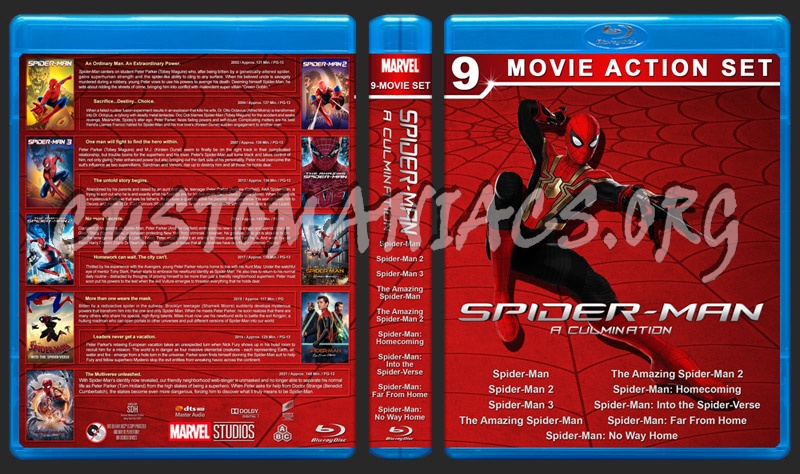 Spider-Man: A Culmination blu-ray cover