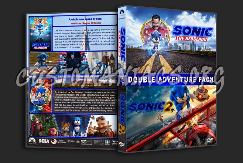 Sonic the Hedgehog Double Feature dvd cover