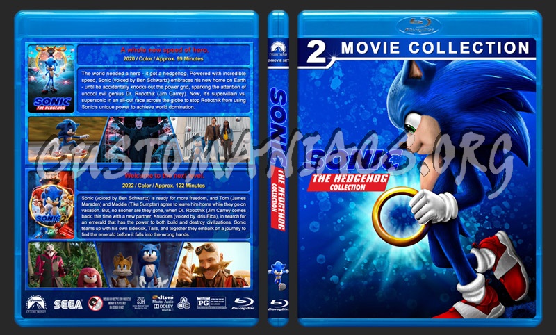 Sonic the Hedgehog Collection blu-ray cover