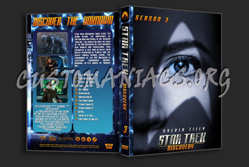 Star Trek Discovery Season 3 dvd cover