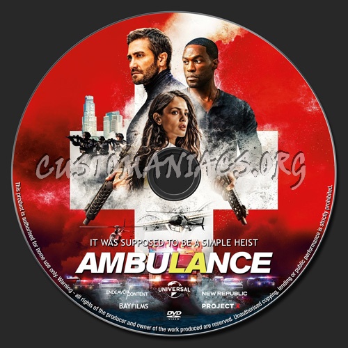 Ambulance dvd label