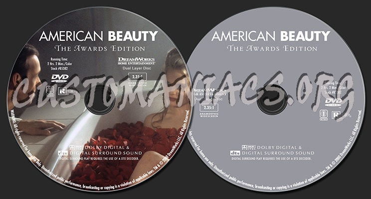 American Beauty dvd label