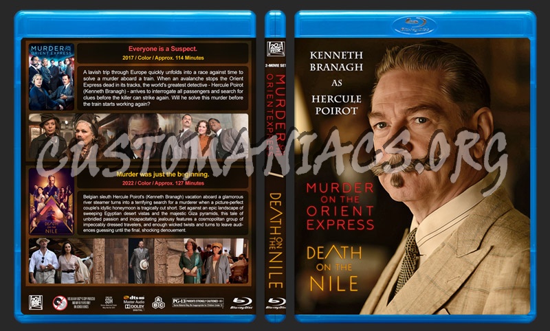 Hercule Poirot Double Feature blu-ray cover